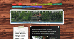 Desktop Screenshot of mamielakelodge.com